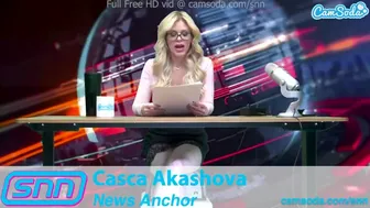 Casca Akashova δημοσιογράφος μιλφ καταπληκτικό μασάζ ζωντανά