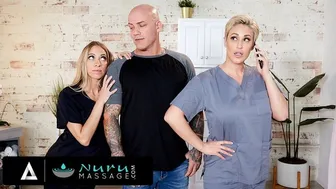 Ryan Keely και Khloe Kapri μοιράζονται την ουρά τους cliens σε ένα ζεστό μασάζ Nuru