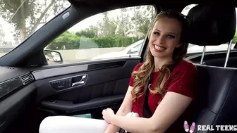 Jillian Janson λεπτή έφηβη γυμνή στο αυτοκίνητο