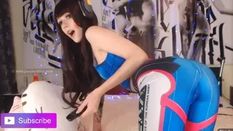 D.va overwatch κόρη ζεστό αυνανισμό κάμερα