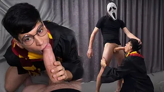 Ghostface γαμάει το στόμα μου και ψεκάζει το πρόσωπό μου - fabio αγγειοπλάστης και μαγικό ραβδί