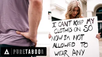 Pure Taboo exclusive - Αναίσχυντες γυμνές στιγμές με ένα ξανθό βομβαρδιστικό κατά τη διάρκεια καυτή πίπα