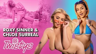Δελεάζοντας περιπέτεια πισίνα μεταξύ Chloe Surreal και Roxie Sinner στο Twistys World